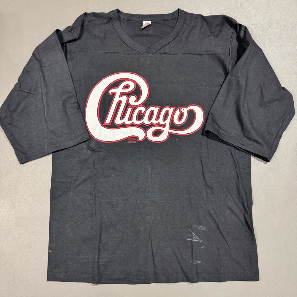 Vintage Chicago 25 Script Tee USA Single Stitch XL